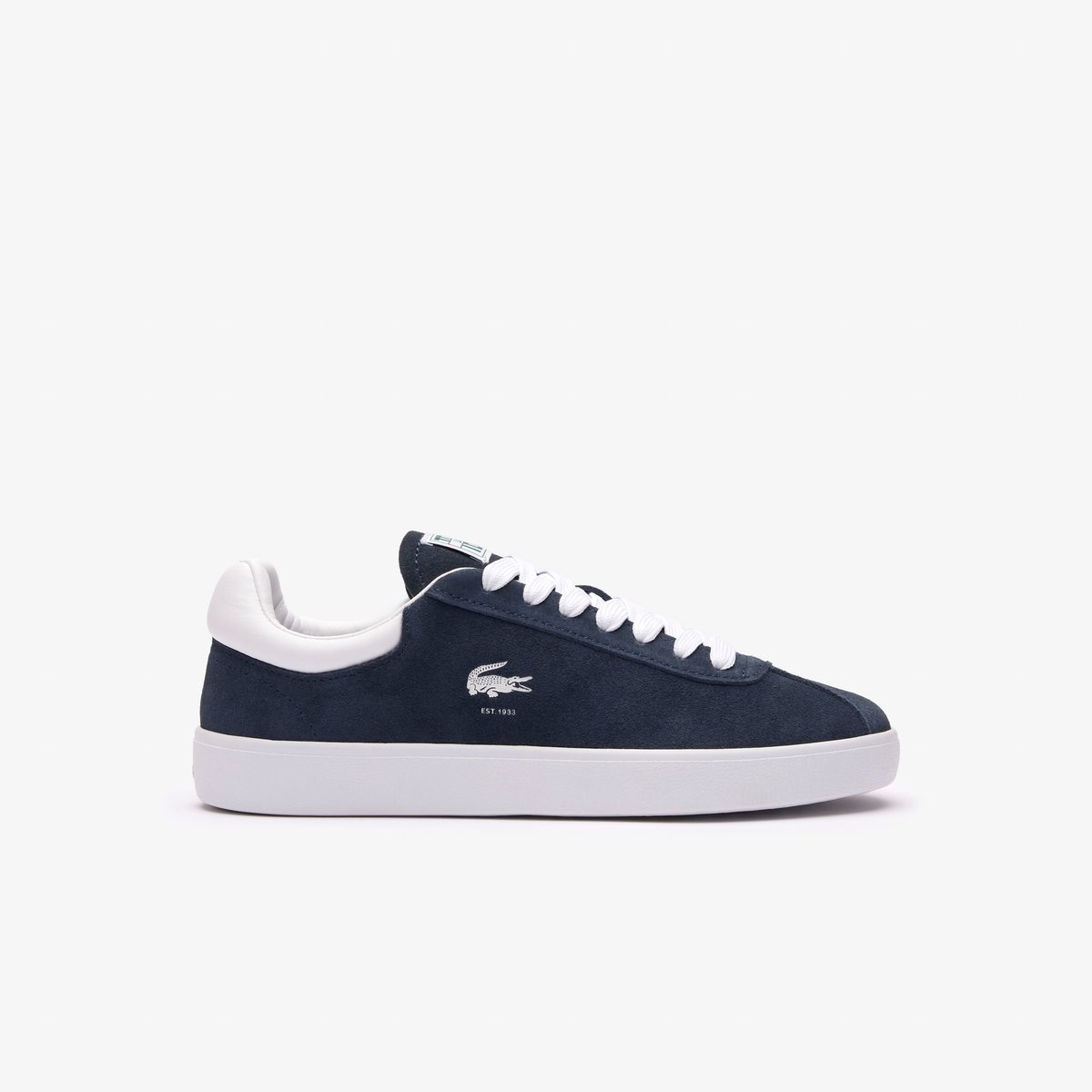 Sneakers Baseshot femme en cuir bleu-092, LACOSTE
