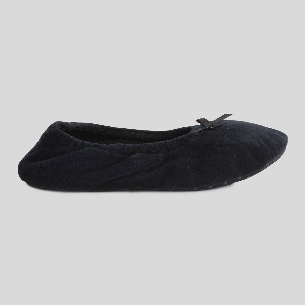 Chaussons unis noir, MONOPRIX