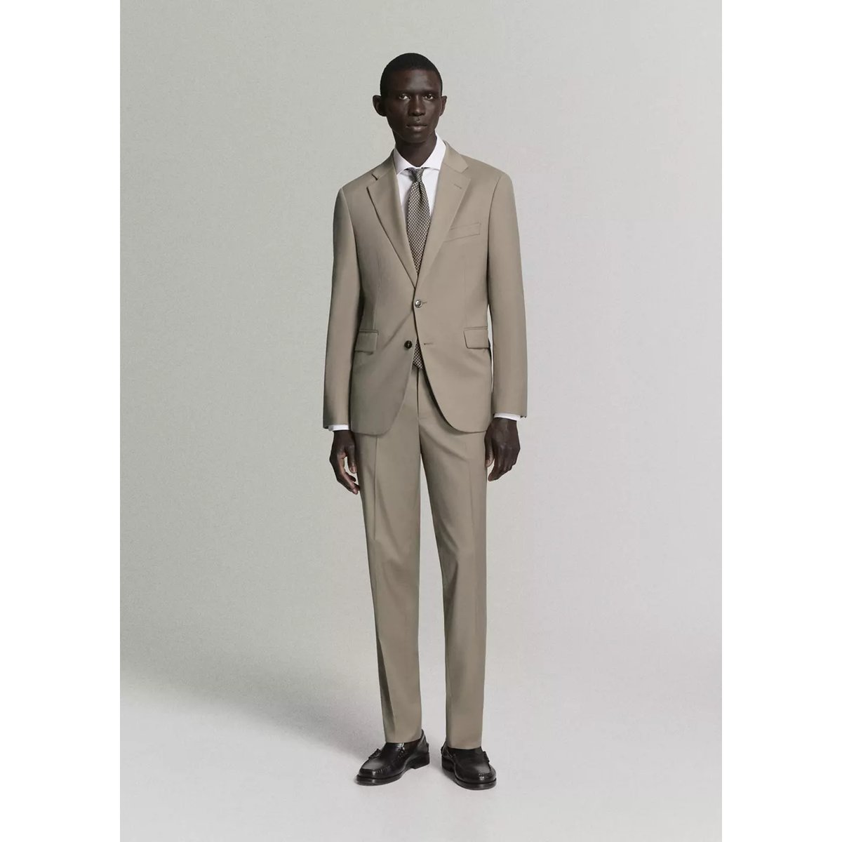 Pantalon costume Milán slim-fit gris vison, MANGO MAN