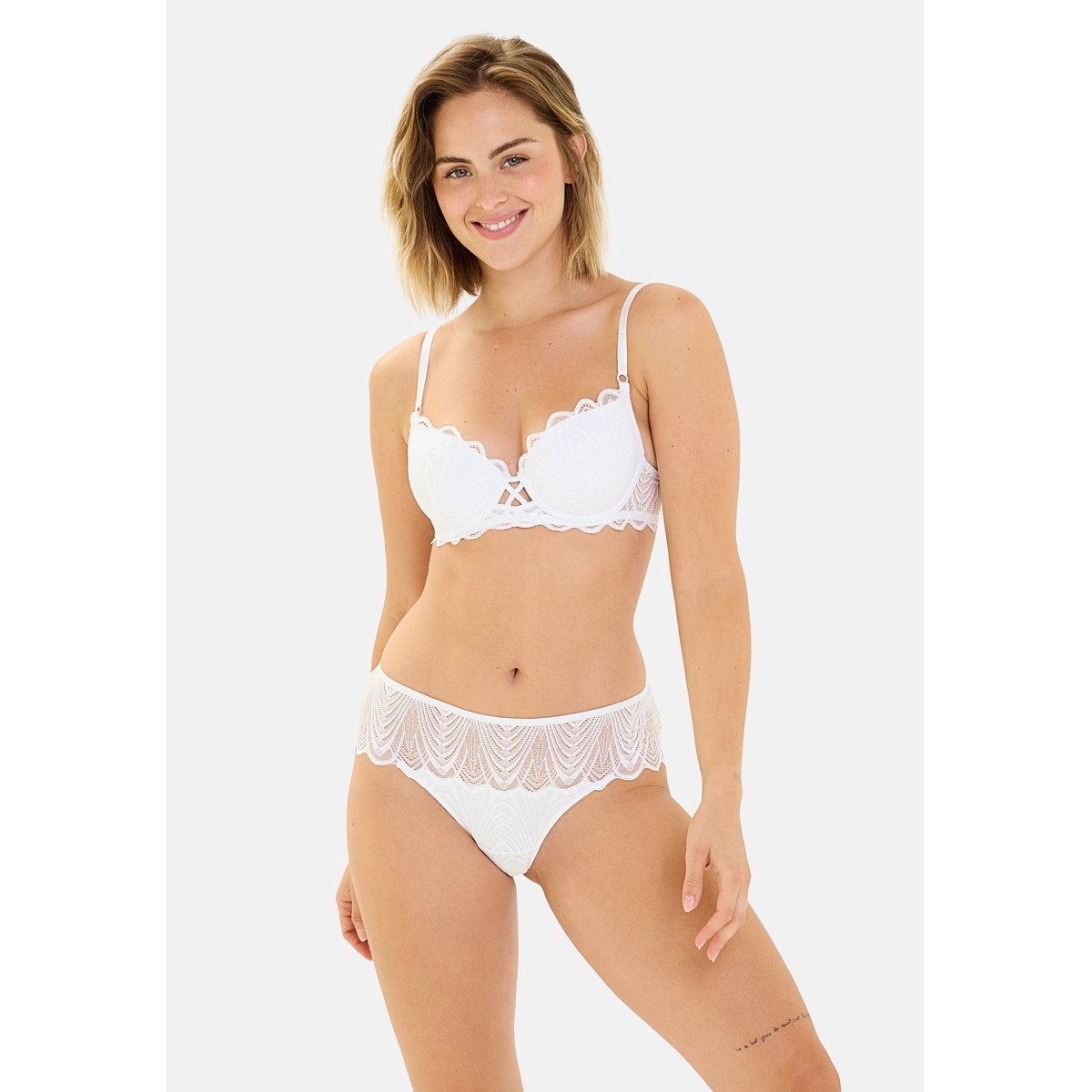 Shorty GRACIEUSE blanc, BILLET DOUX