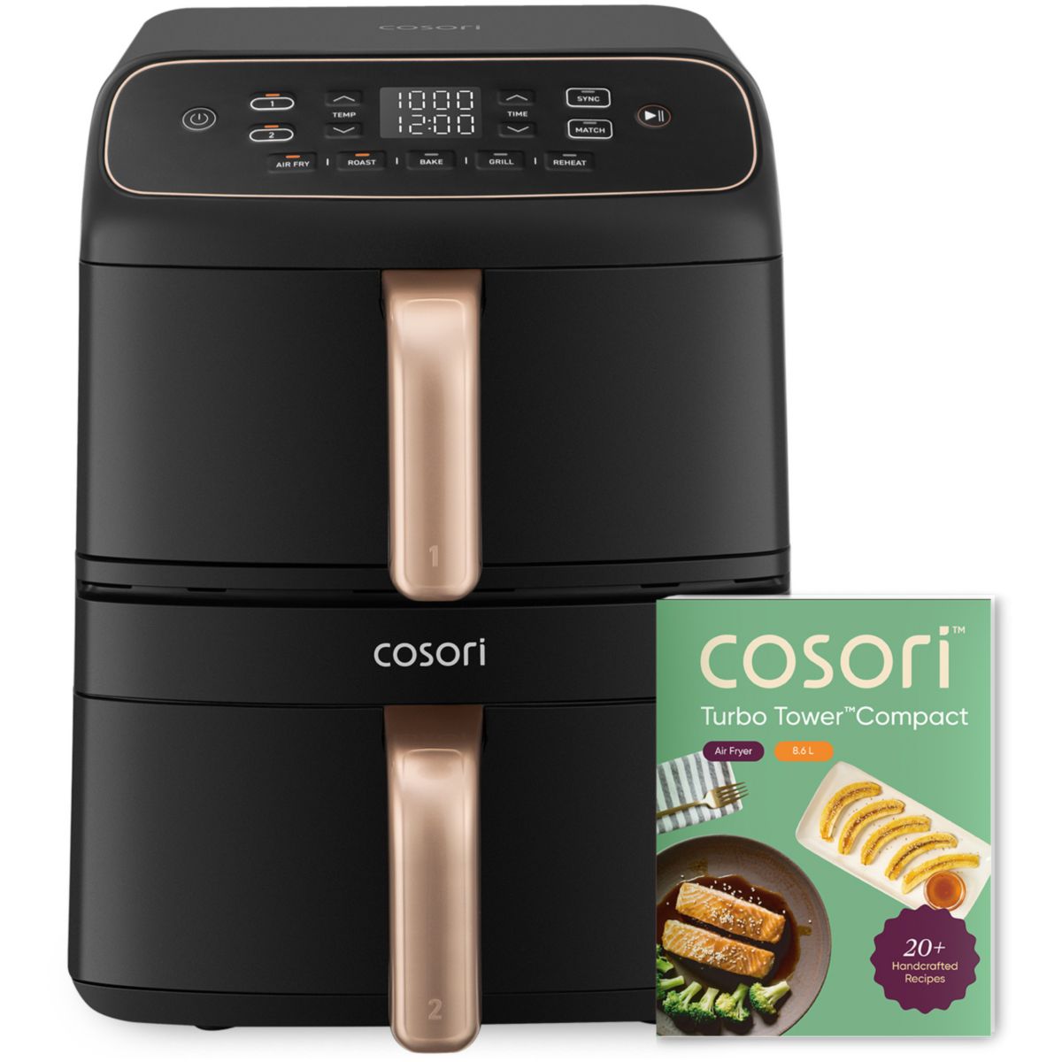 Friteuse sans huile Turbo Tower™ 8,6L couleur unique, COSORI