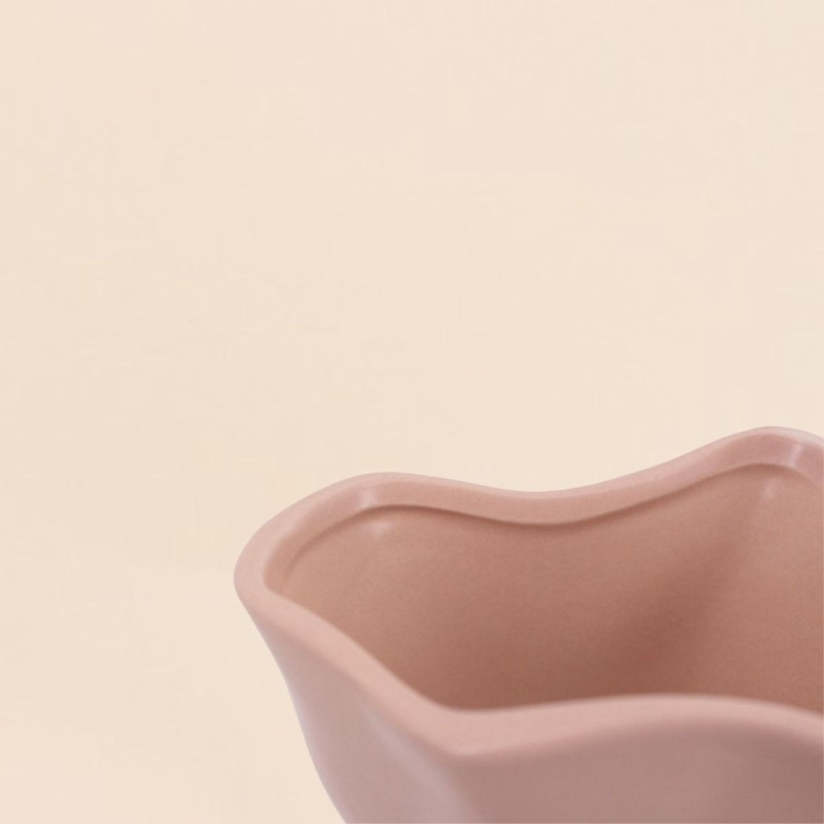 Vase en céramique forme noeud 26cm rose, ORNAMI