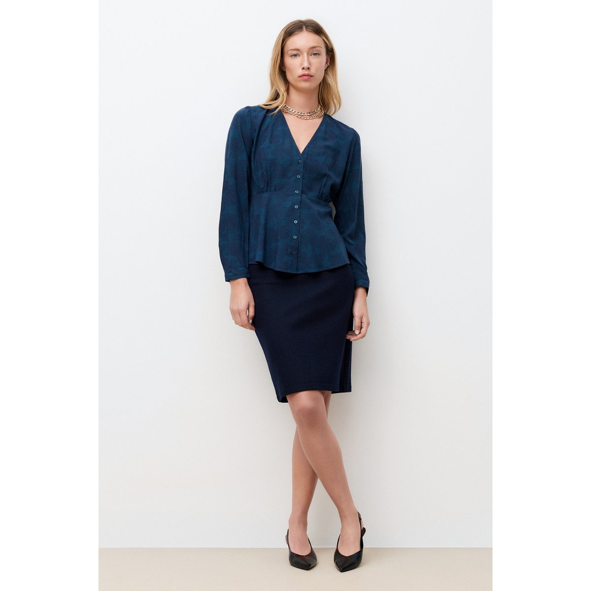 Chemise Celino bleu pétrole, CAROLL