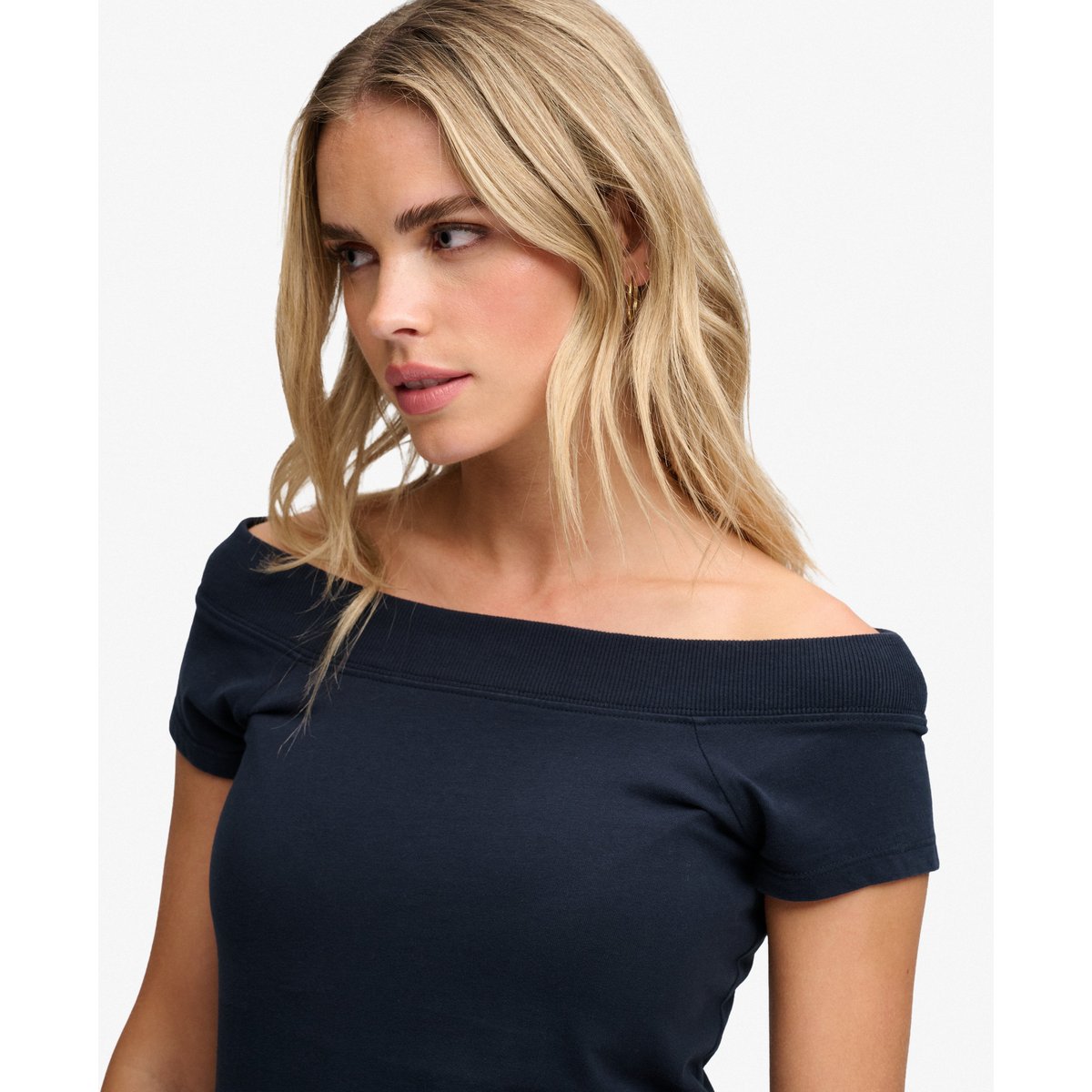 Top à épaules dénudées Athletic Essentials bleu marine éclipse, SUPERDRY