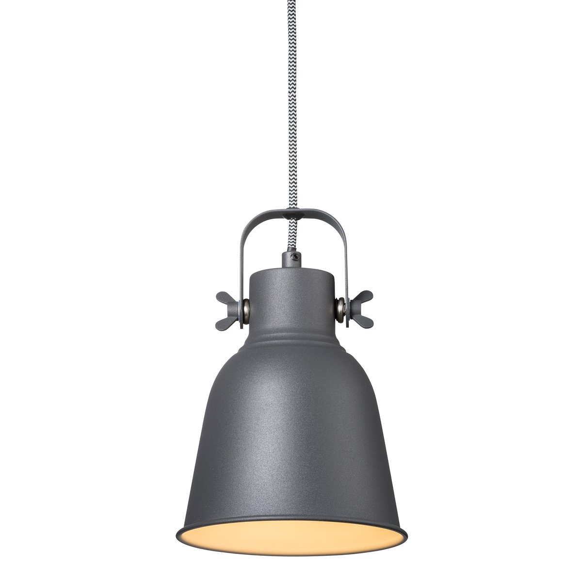 Suspension style industriel en métal, ADRIAN anthracite, NORDLUX