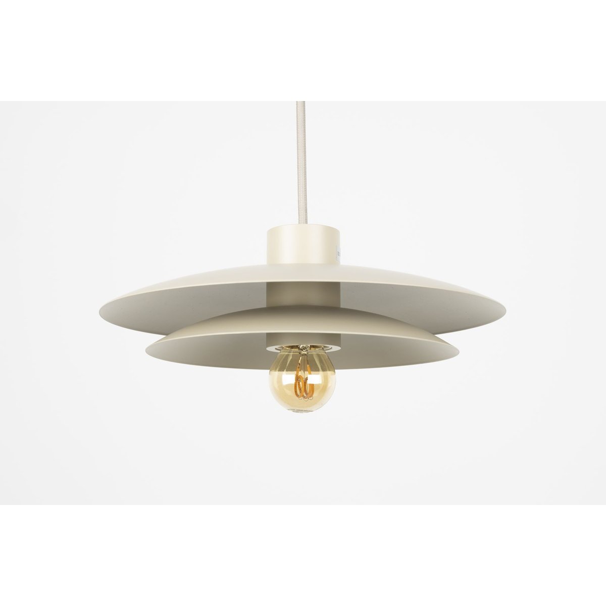 Suspension en métal design, D.26.5 beige, BOITE A DESIGN