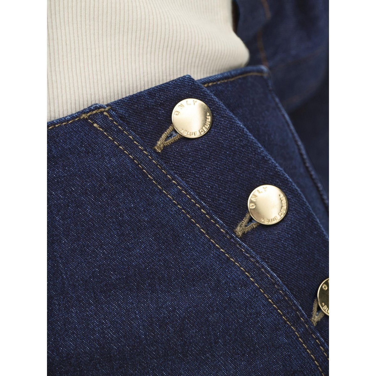 Coupe Tapered dark blue denim, ONLY