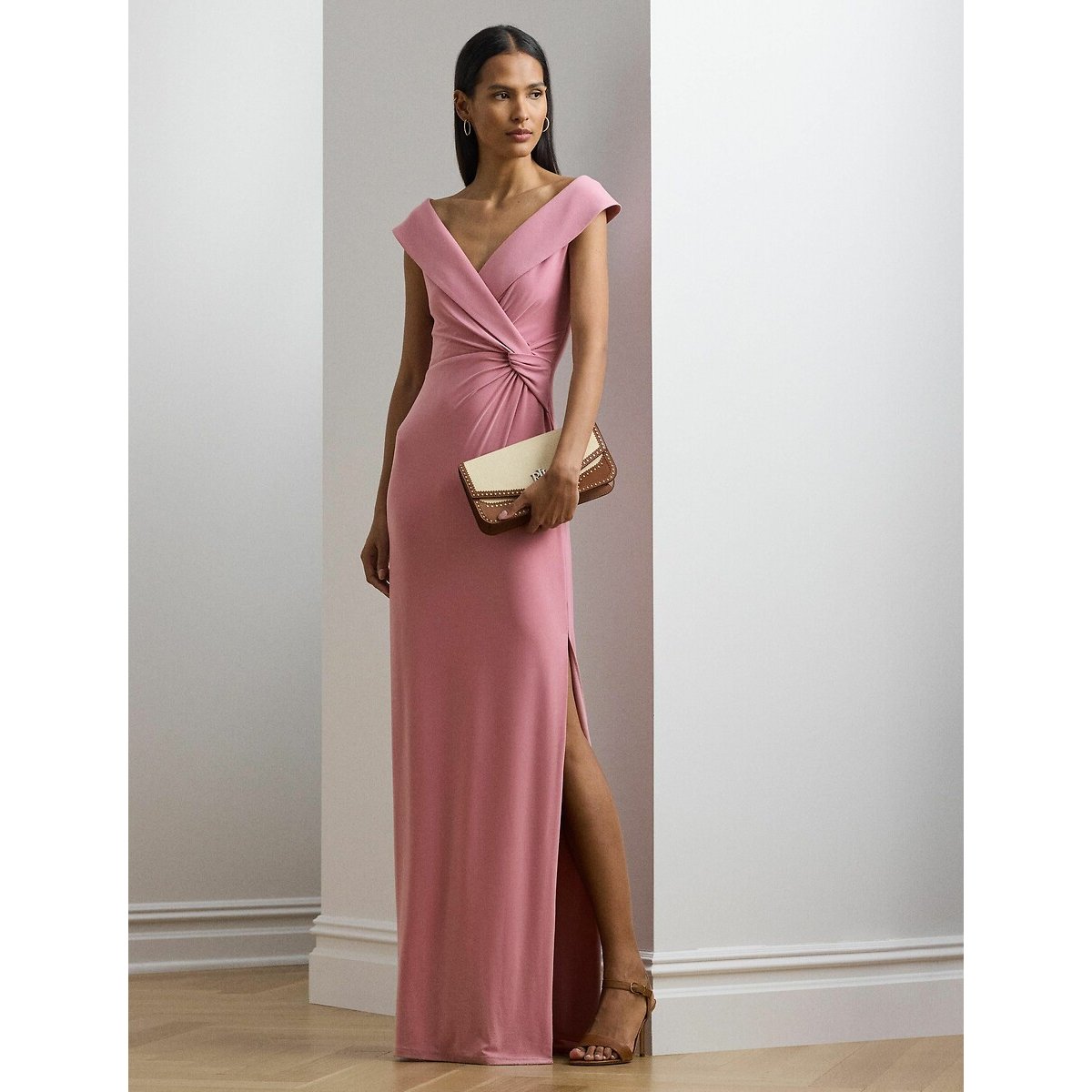 Maxi Cocktail Dress pink, LAUREN RALPH LAUREN