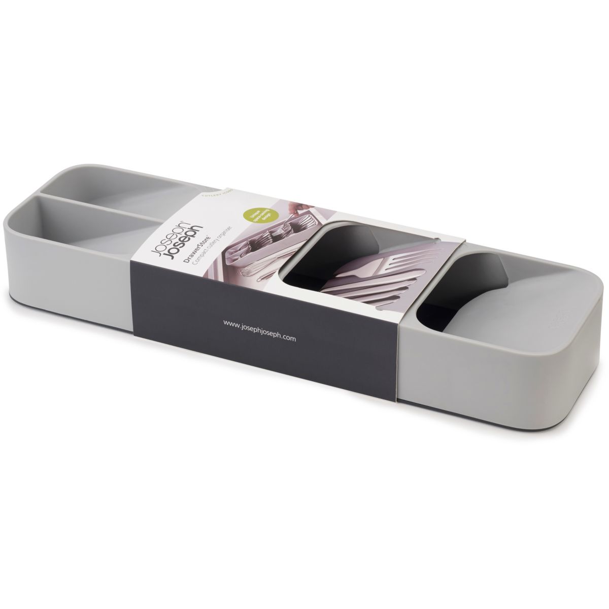Rangement Drawerstore couverts compact gris, JOSEPH JOSEPH