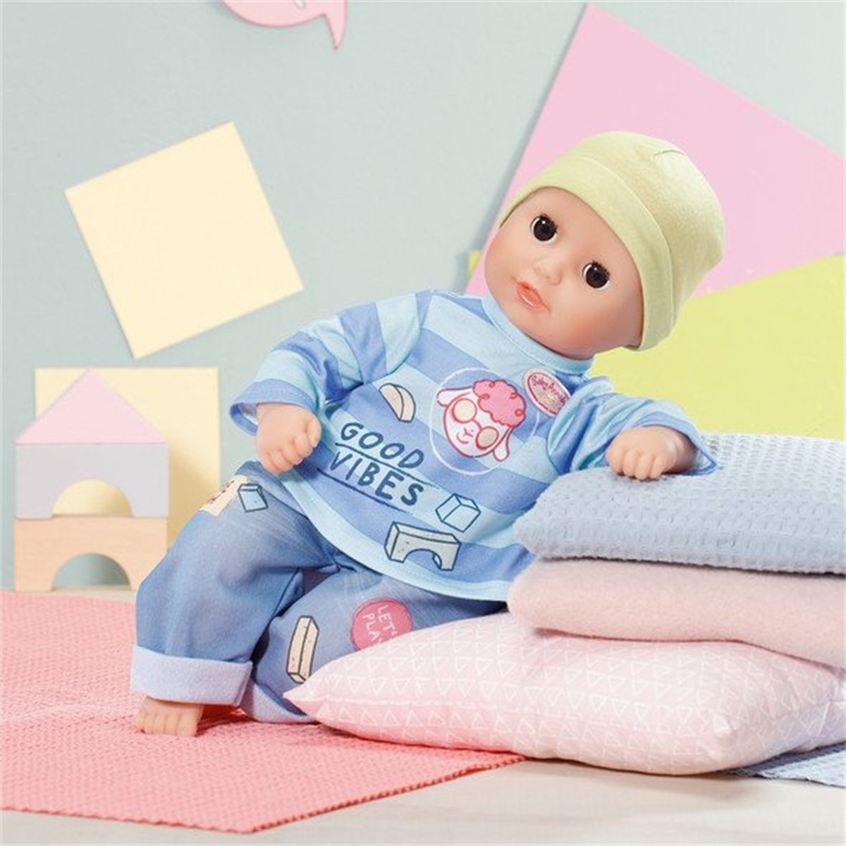 Baby Annabell Little T-shirt et pantalon 36cm bleu, ZAPF CREATION