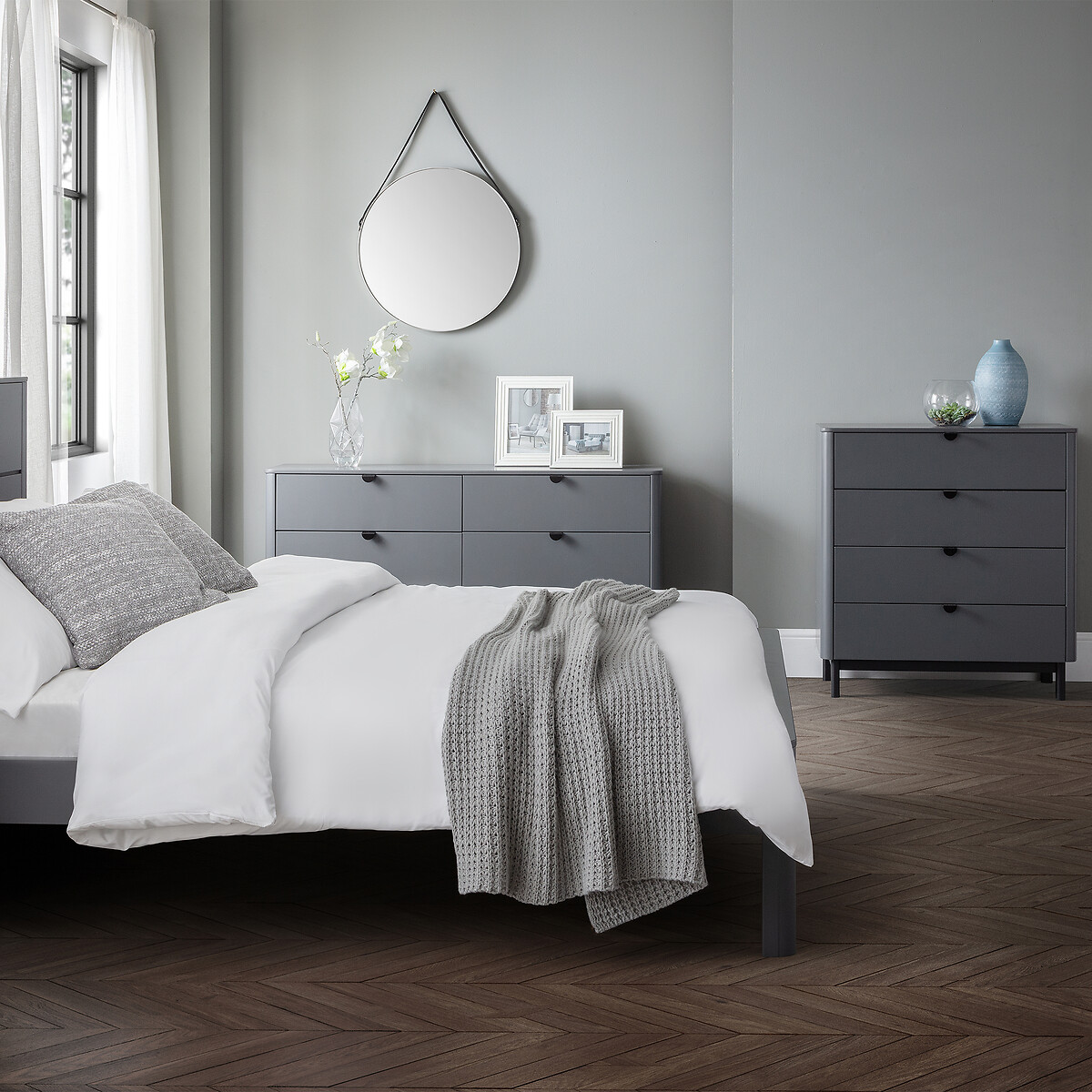 Alexis Chest of 4 Drawers slate grey, SO'HOME