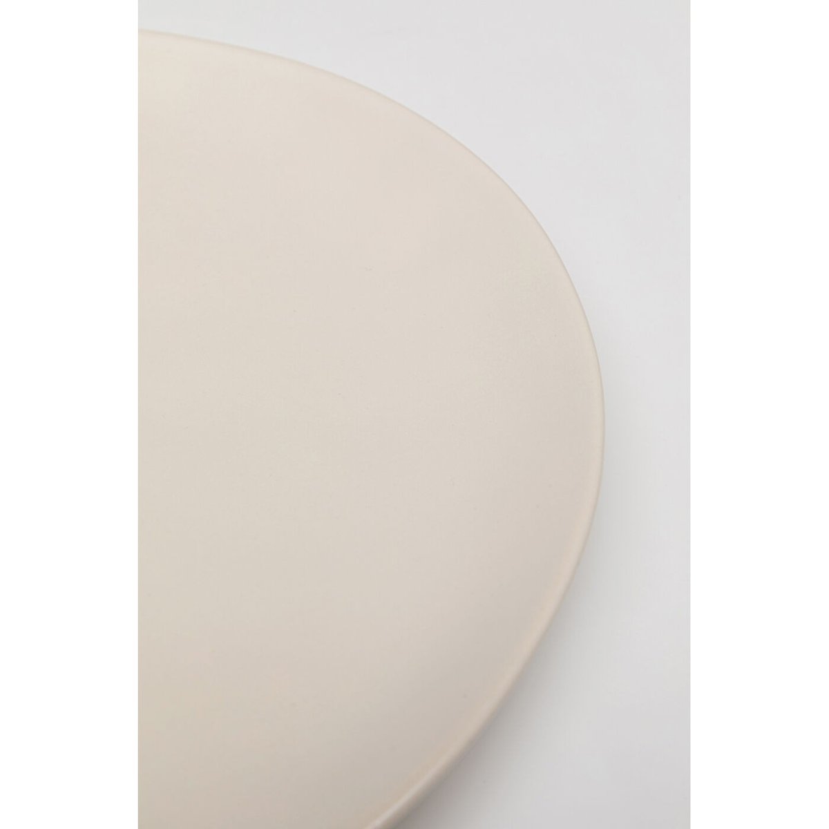 Lot de 6 assiettes plates en faïence, ORGANIC crème, KARE DESIGN