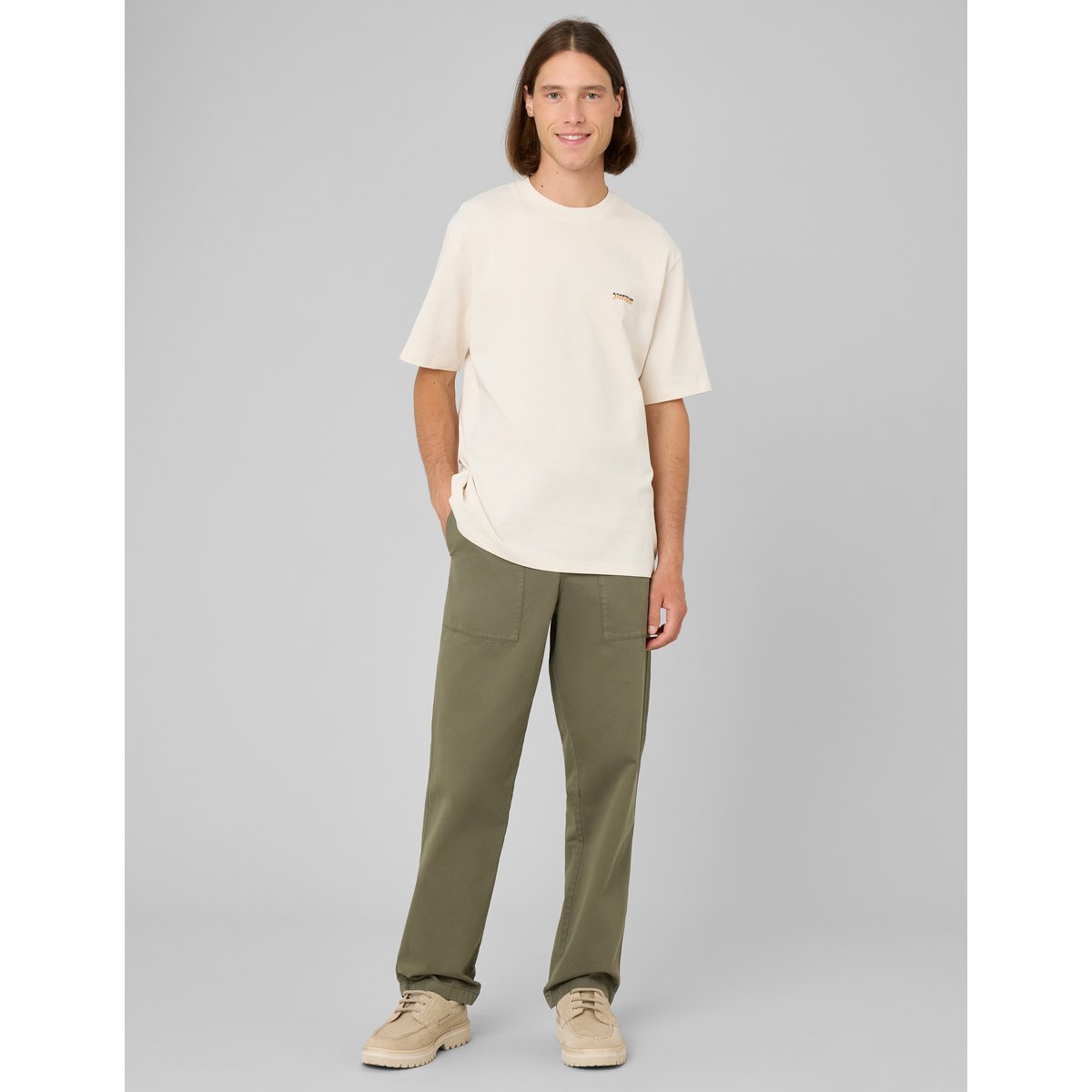 T-shirt imprimé devant / dos naturel, BZB