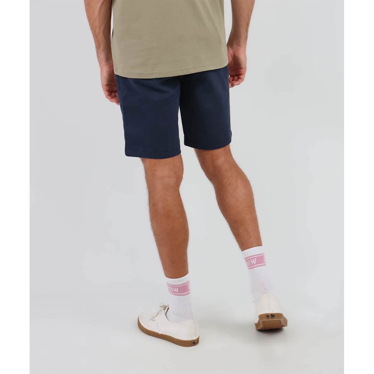Short chino uni stretch ONAGHO bleu marine, OXBOW