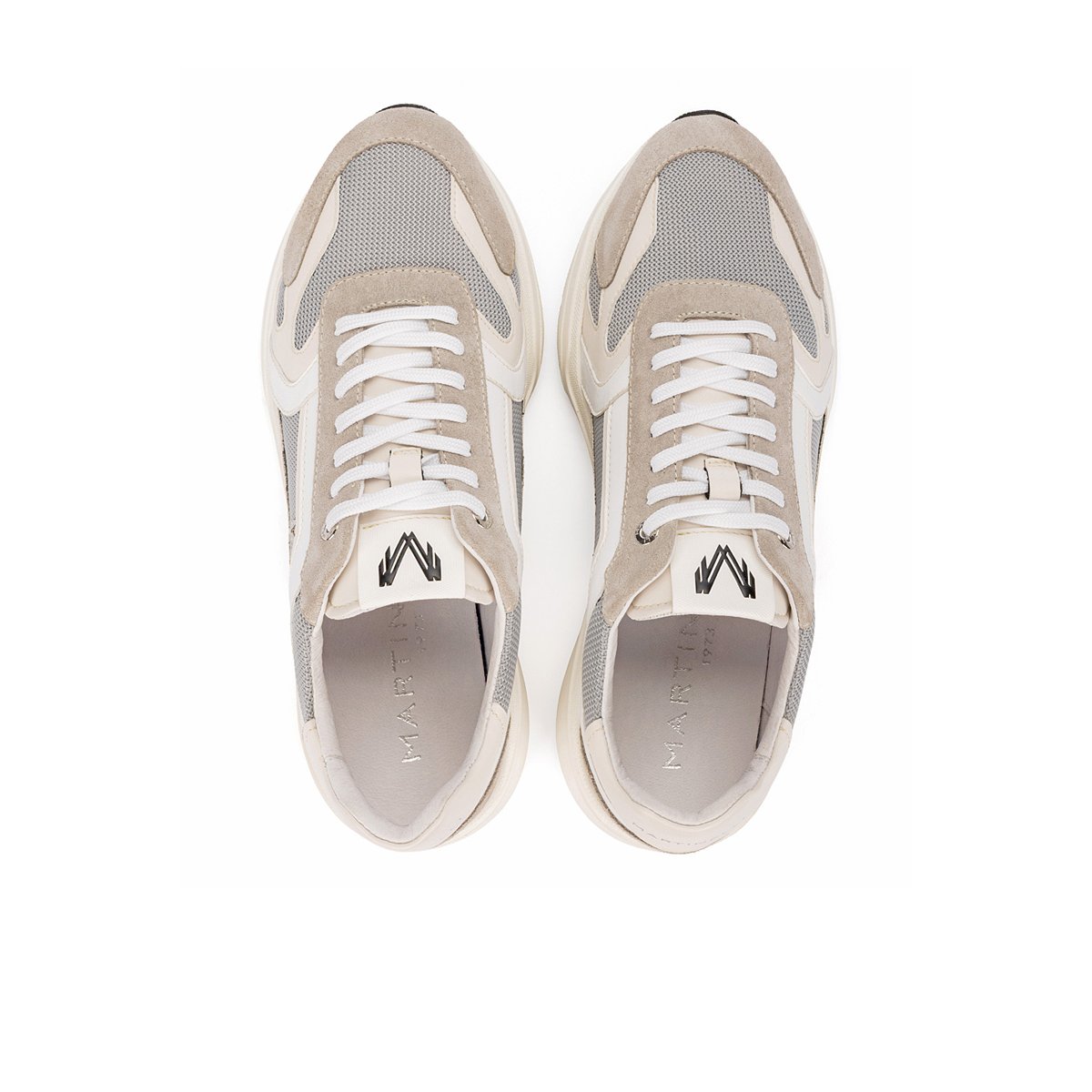 Baskets cuir Nomentana stone, MARTINELLI