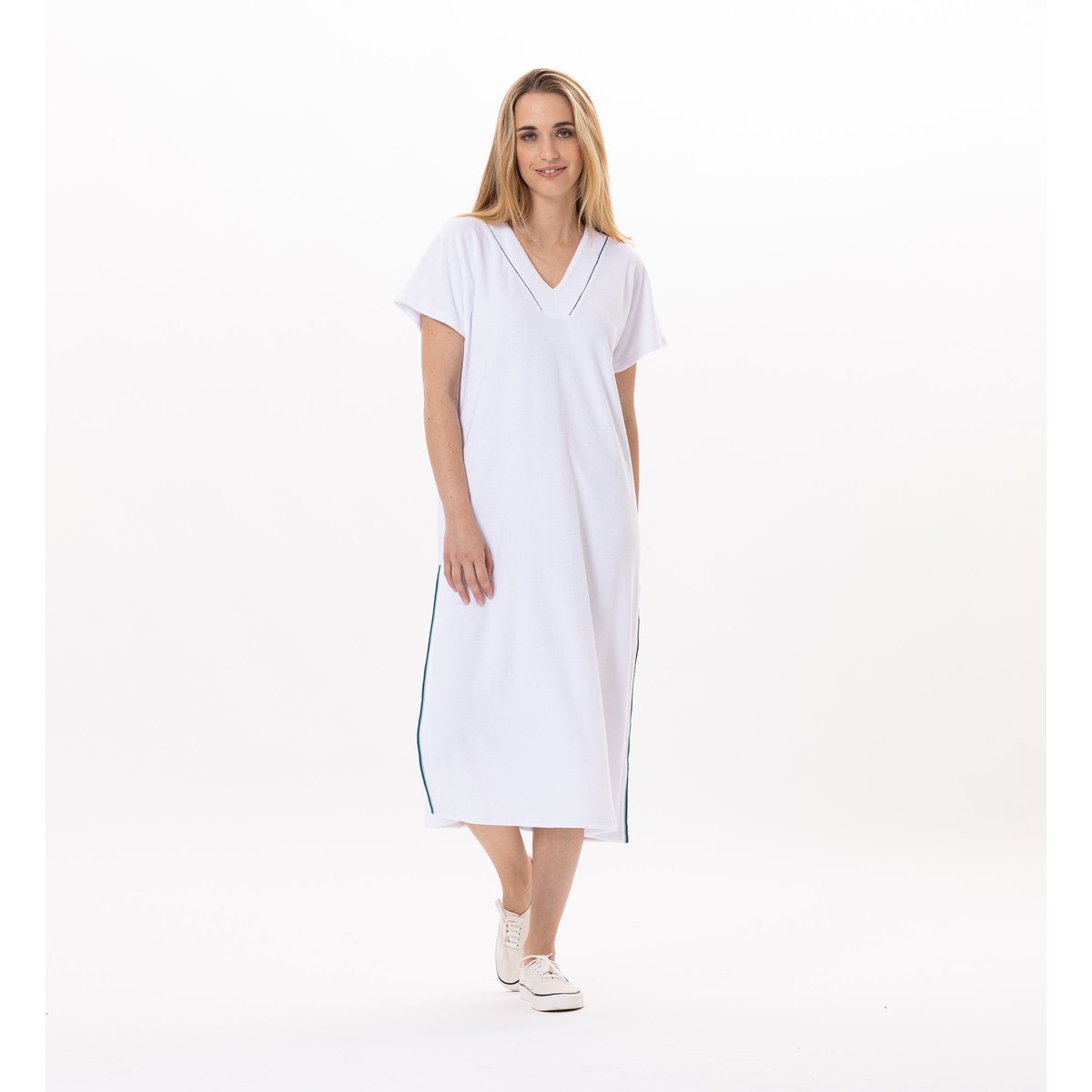 Robe en coton VALENSOLE 941 blanc, LE CHAT