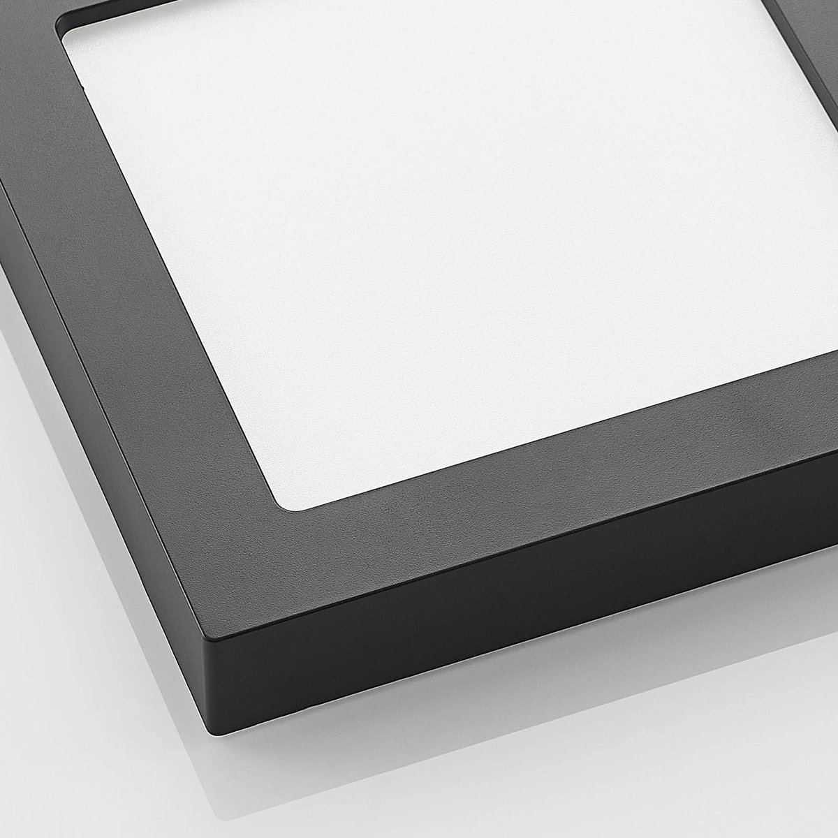 Plafonnier en aluminium moderneLED, Alette noir, blanc, PRIOS