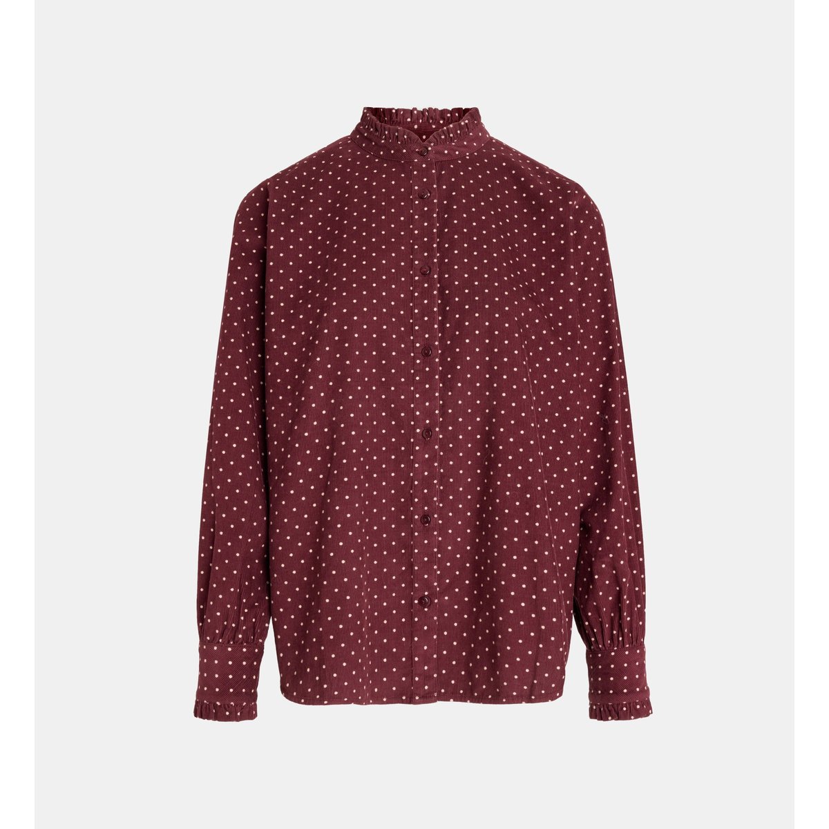 Chemise droite detroit cordl velours milleraies bordeaux, GALERIES LAFAYETTE