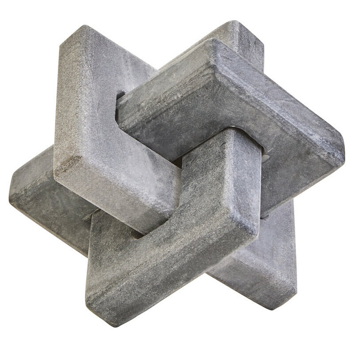 Decor Marble Knot Sculpture in Grey grey, FIFTY FIVE SOUTH