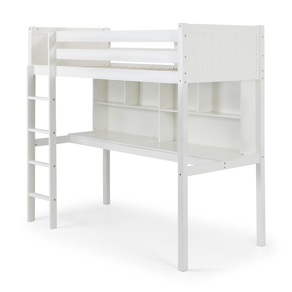 Tate High Sleeper Bed with Desk white, SO'HOME