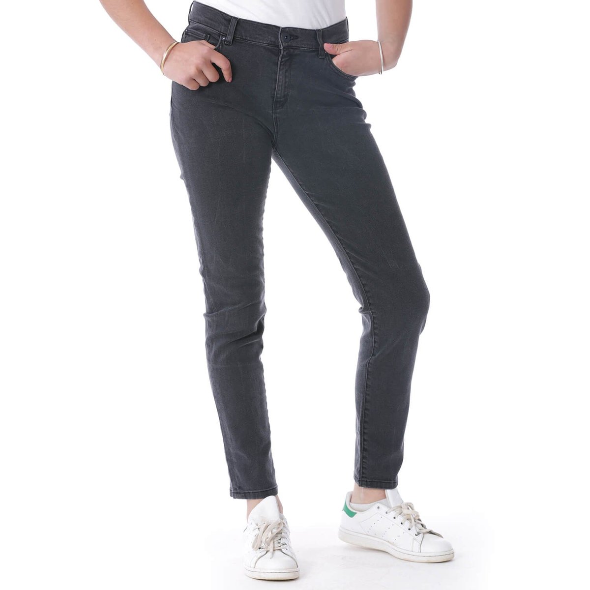 Jean coupe slim USED black used, SHILTON