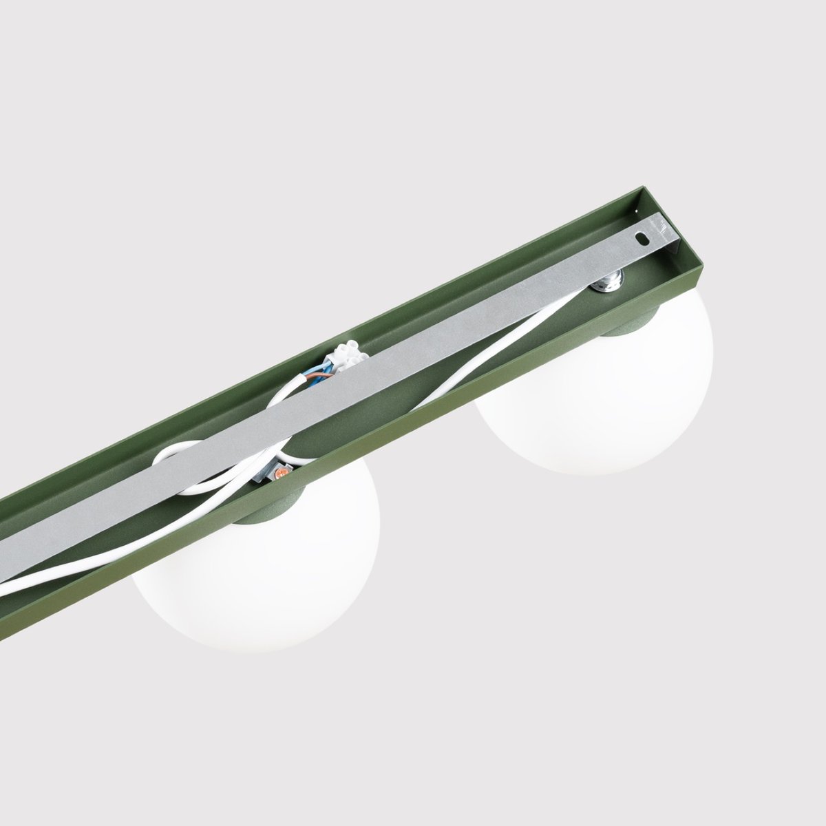Plafonnier Acier Vert Olive G9 4 Yoli vert olive, EDEN