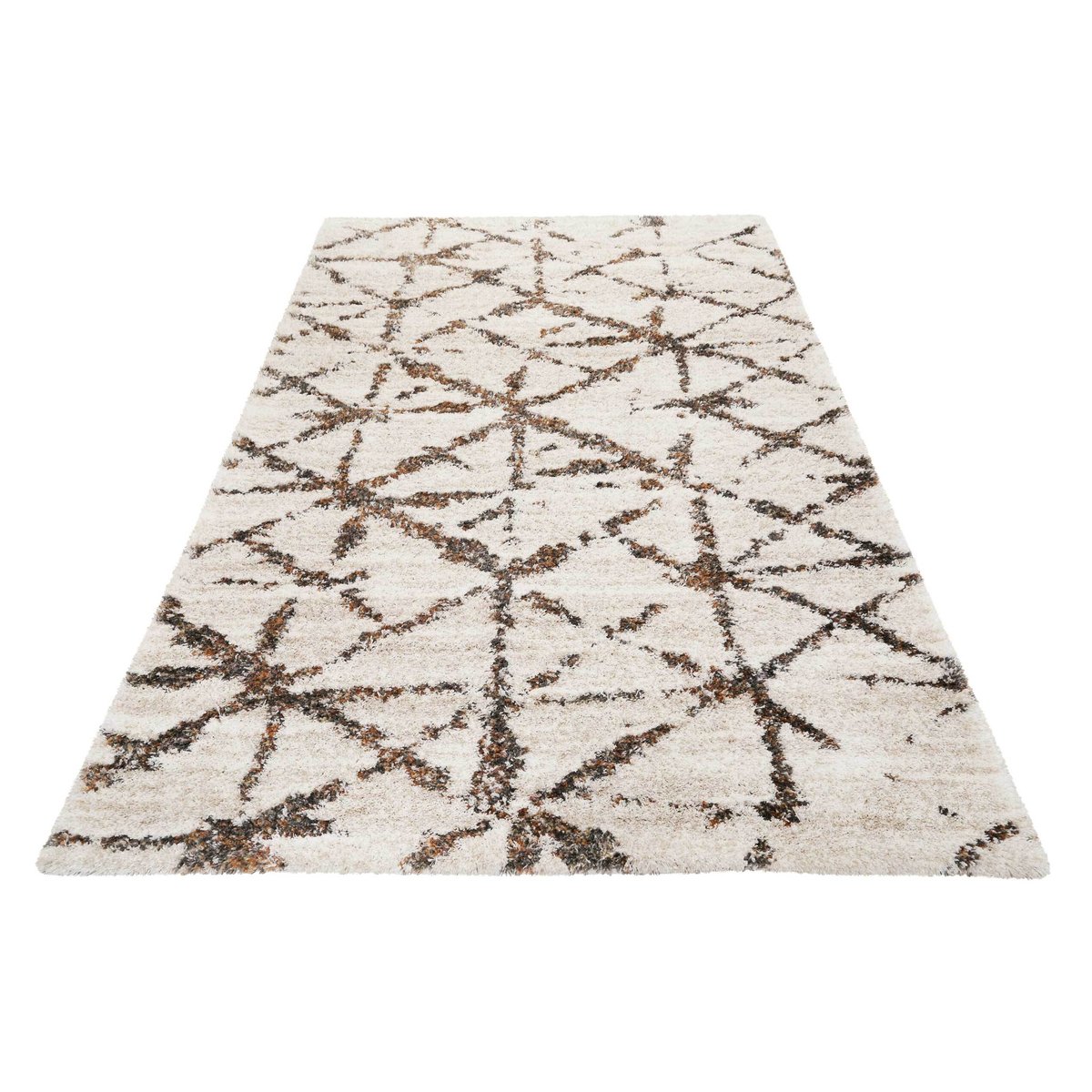 Tapis à poils longs design géométrique , Ronja blanc crème, ESPRIT