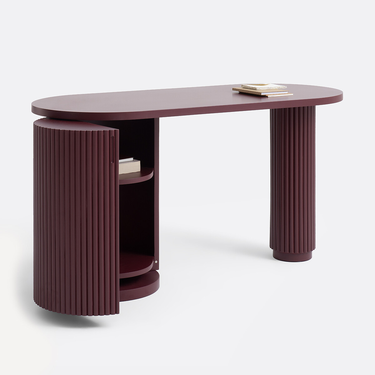 Genna Organic 1-Door Desk burgundy, LA REDOUTE INTERIEURS