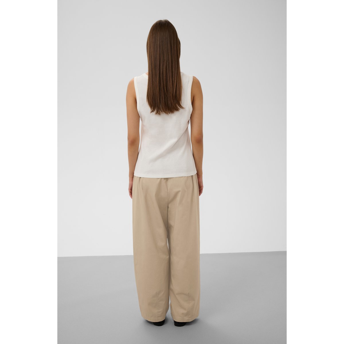 Pantalon Casual beige silver mink, SOAKED IN LUXURY