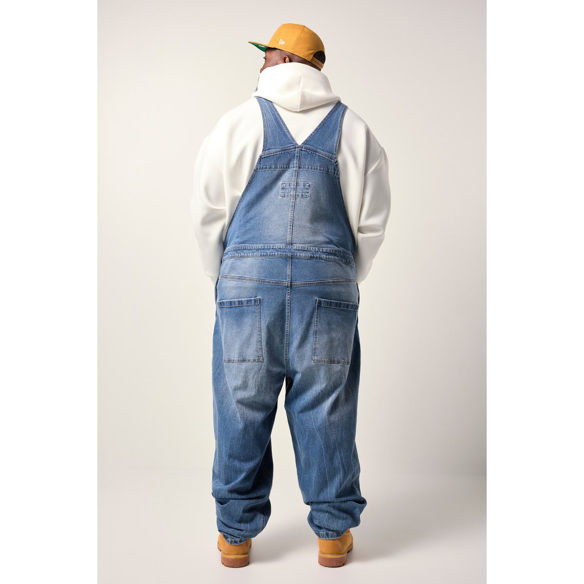 Salopette en jean, coupe Baggy Fit bleu jean, STHUGE