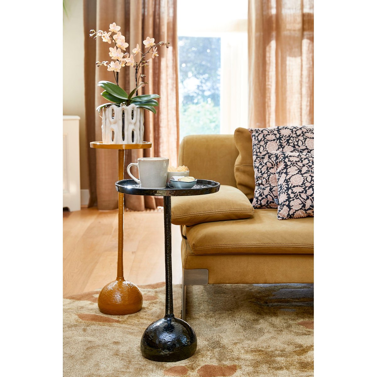 Table d'appoint Ø34 cm COLIN noir, MICA DECORATIONS