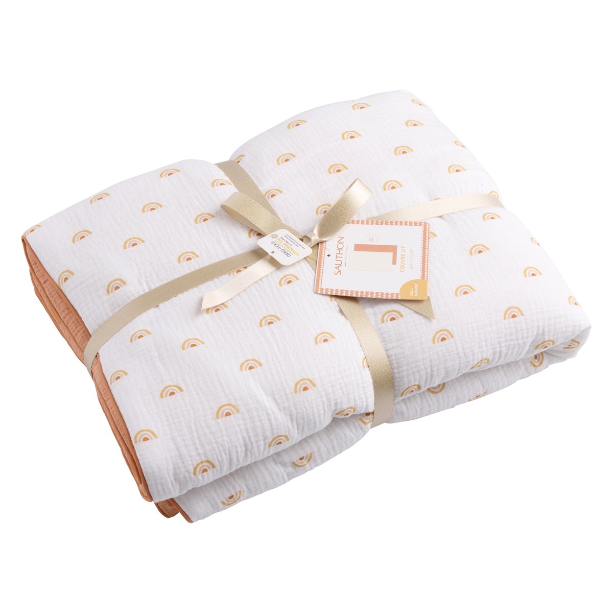 Couvre Lit en coton blanc, SAUTHON