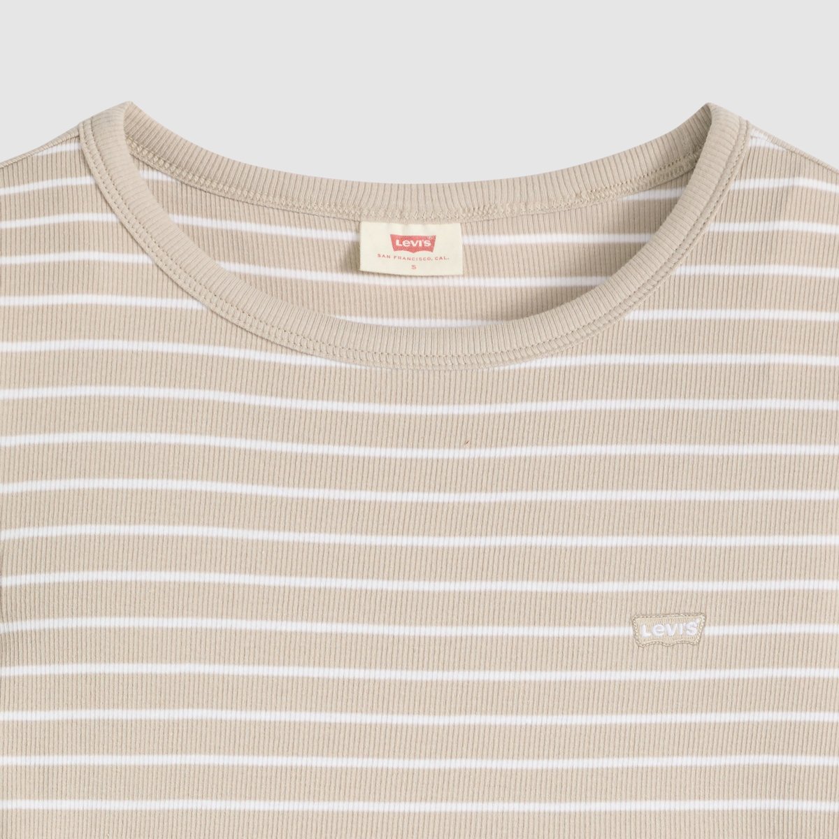 T-shirt Hayes beige - gemini stripe chateau gray, LEVI'S