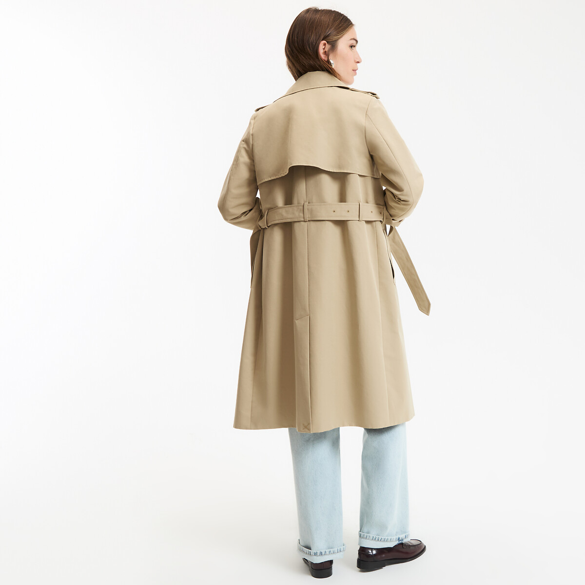 Trench double boutonnage beige, LA REDOUTE COLLECTIONS