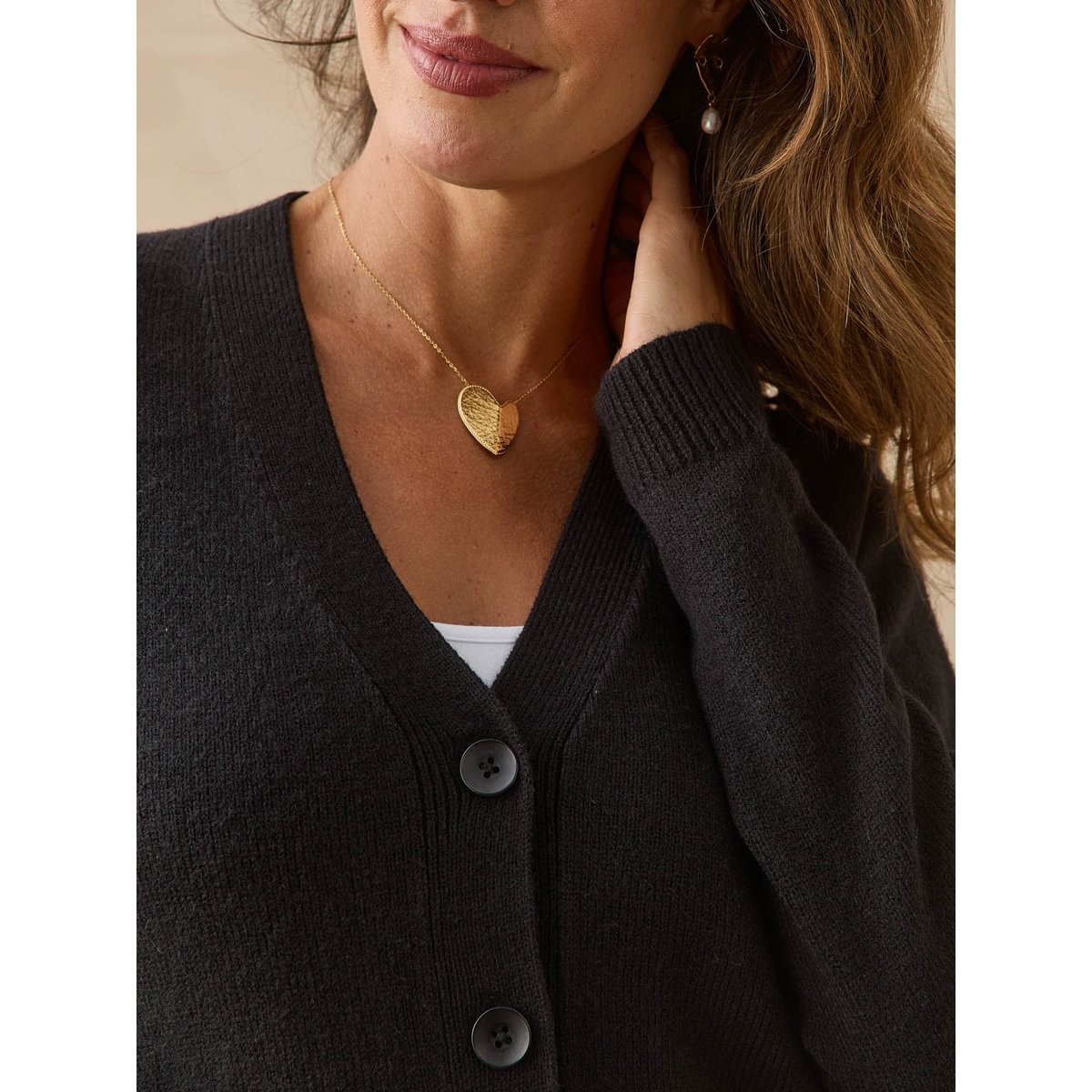 Gilet classique manches longues noir, DAXON