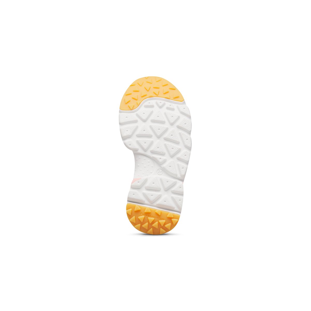 Sneakers en simili cuir et tissu technique DOI JUNIOR. rose-blanc crème, NATURINO