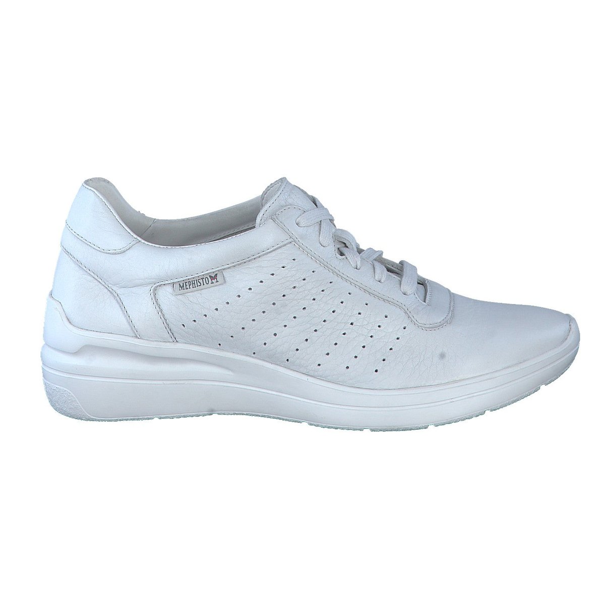 Baskets En Cuir Chris Perf blanc 5131, MEPHISTO
