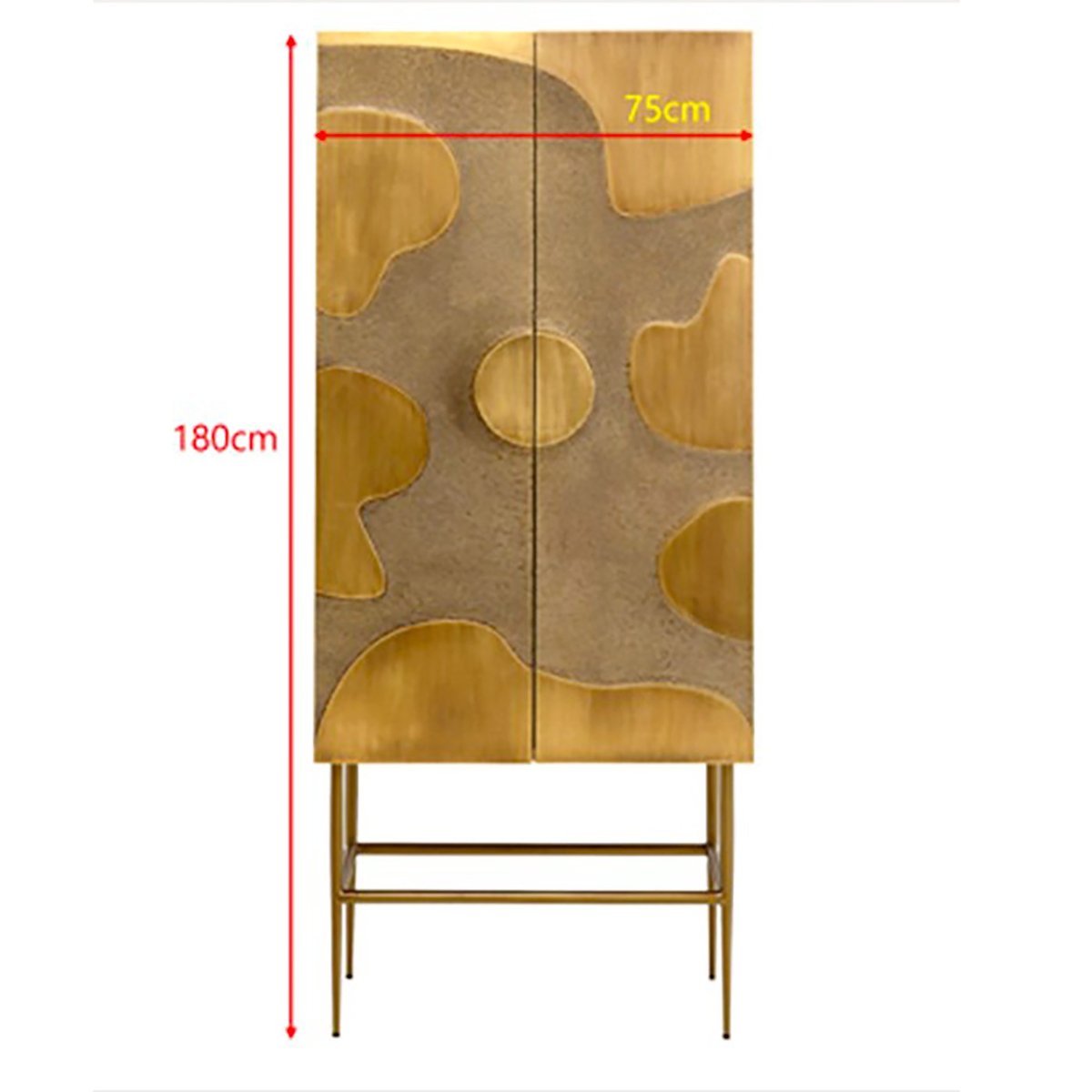 Armoire en acier, FIUME or, KARE DESIGN