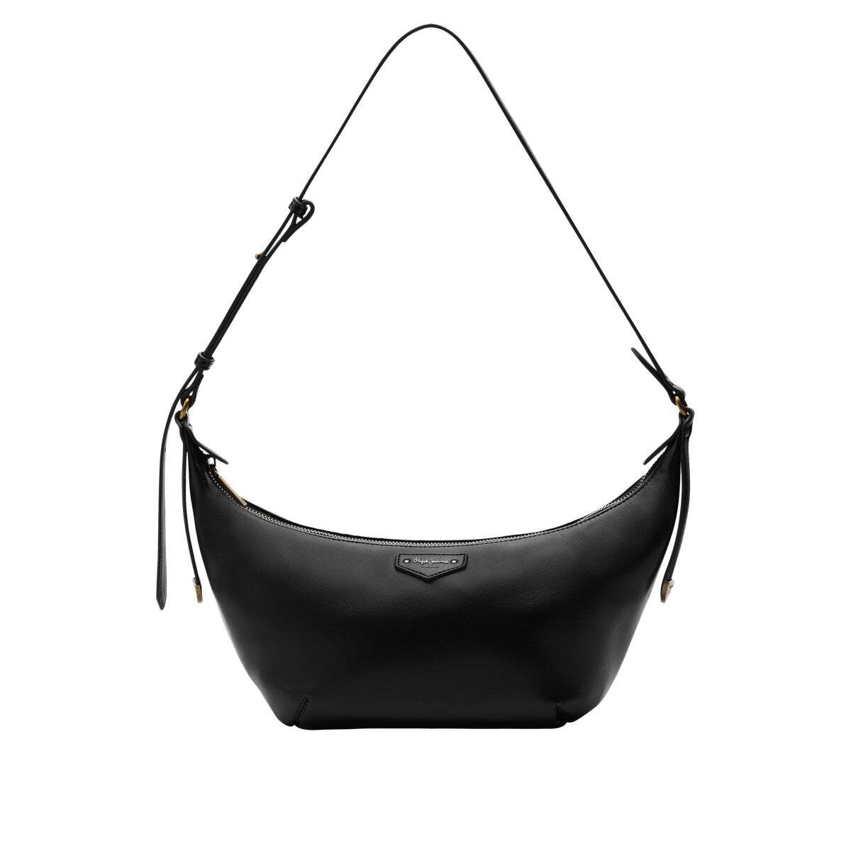 Sac Demi-Lune Effet Cuir noir, PEPE JEANS