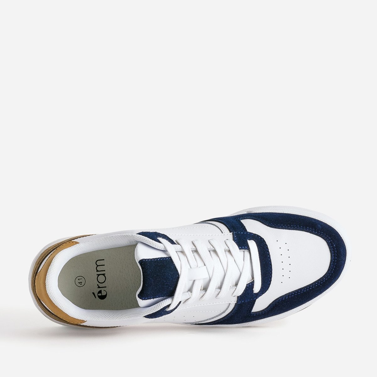 Basket en cuir DANILO blanc, ERAM