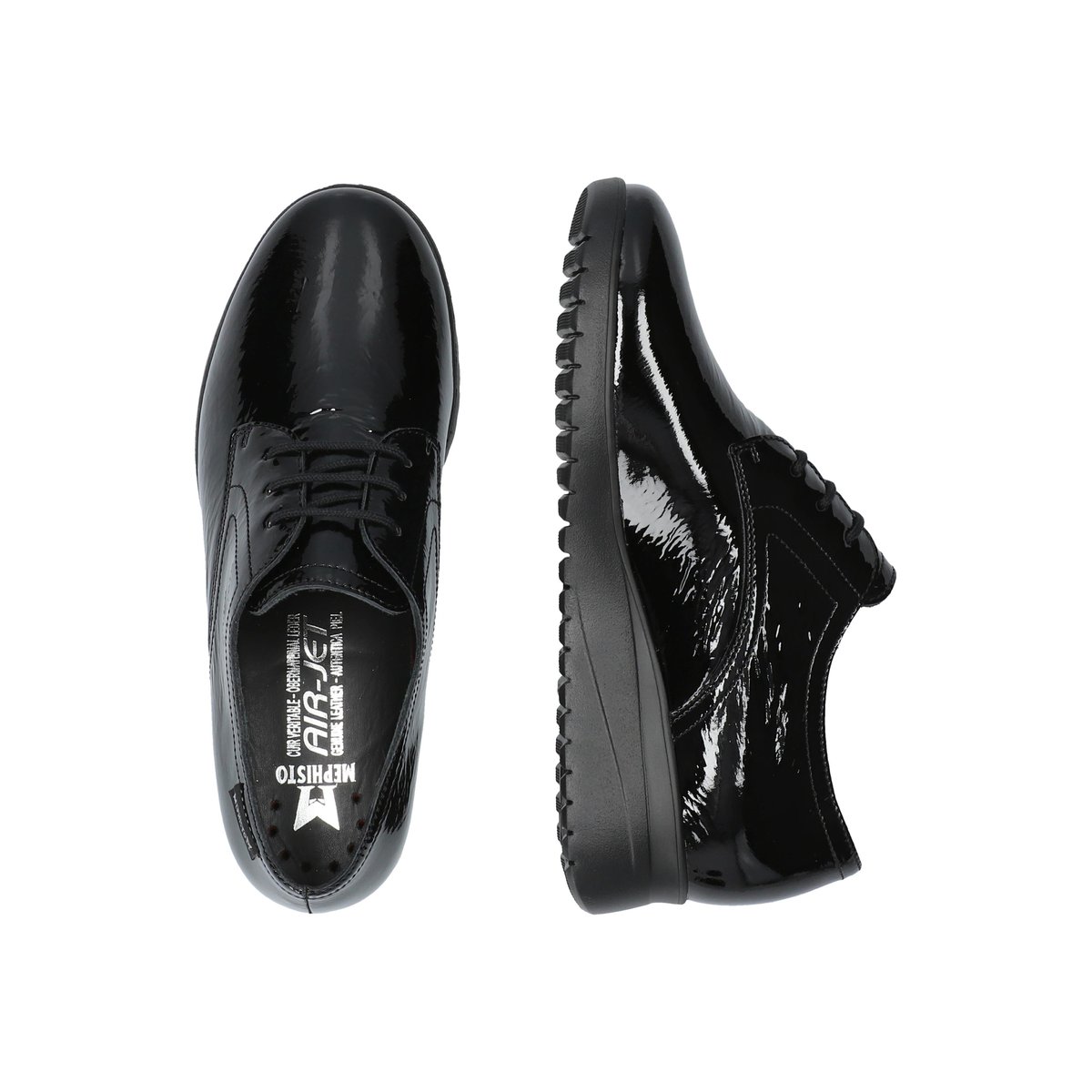 Derbies en cuir IACINA noir 5141, MEPHISTO