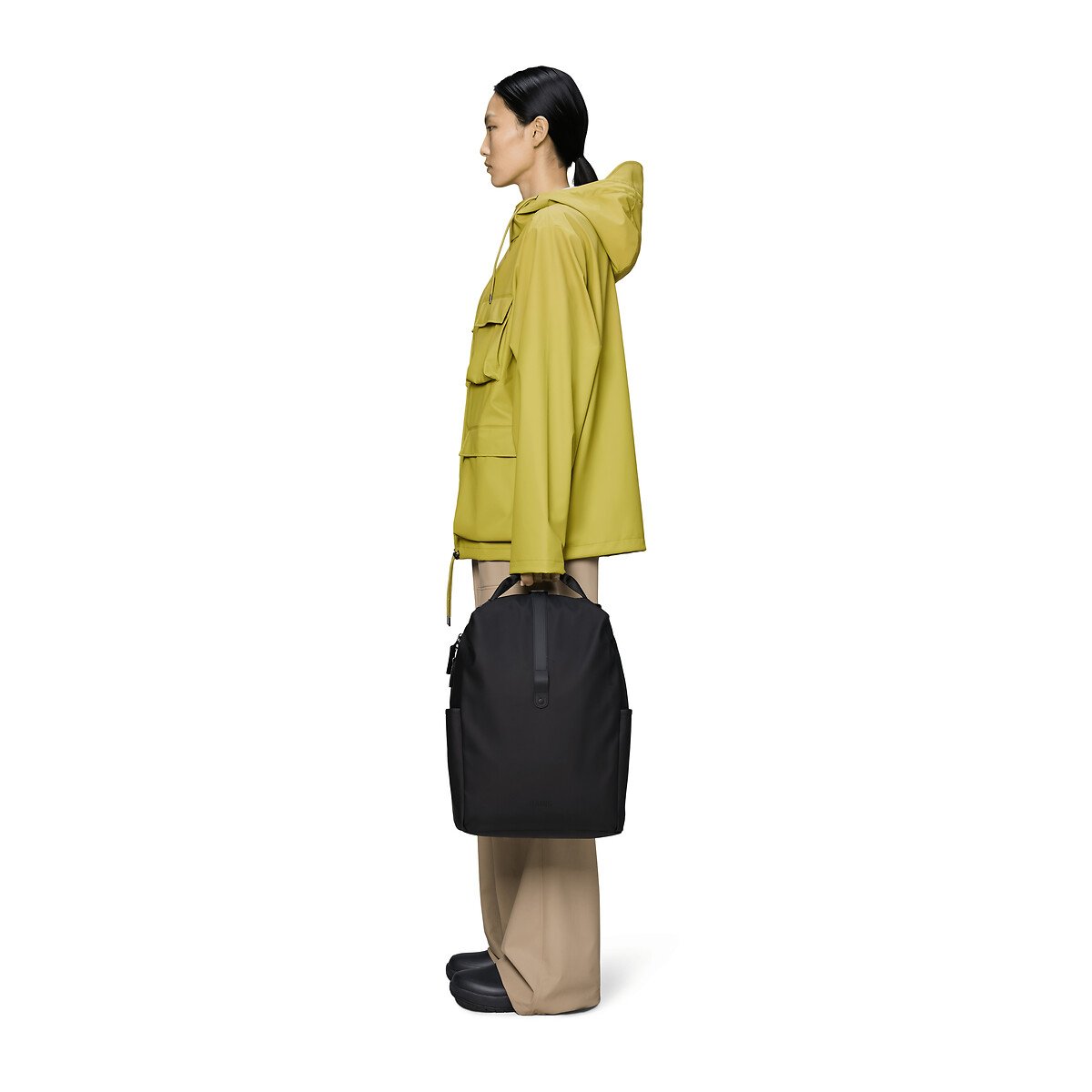 Mochila, CLIP FRONT preto , RAINS