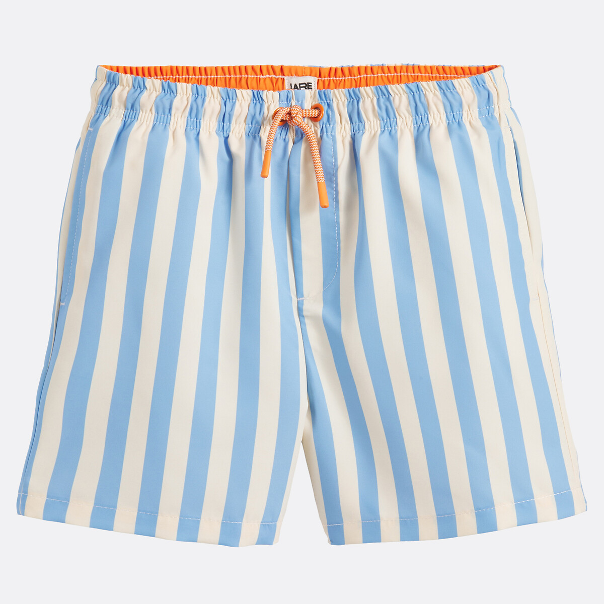 Short de bain rayé rayé bleu, LA REDOUTE COLLECTIONS