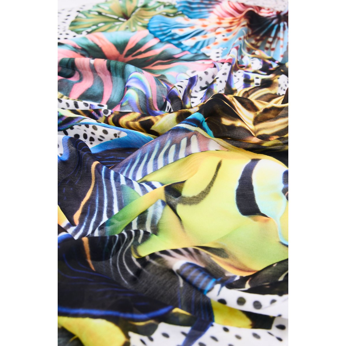 Foulard conçu par mr. christian lacroix blanc, DESIGUAL