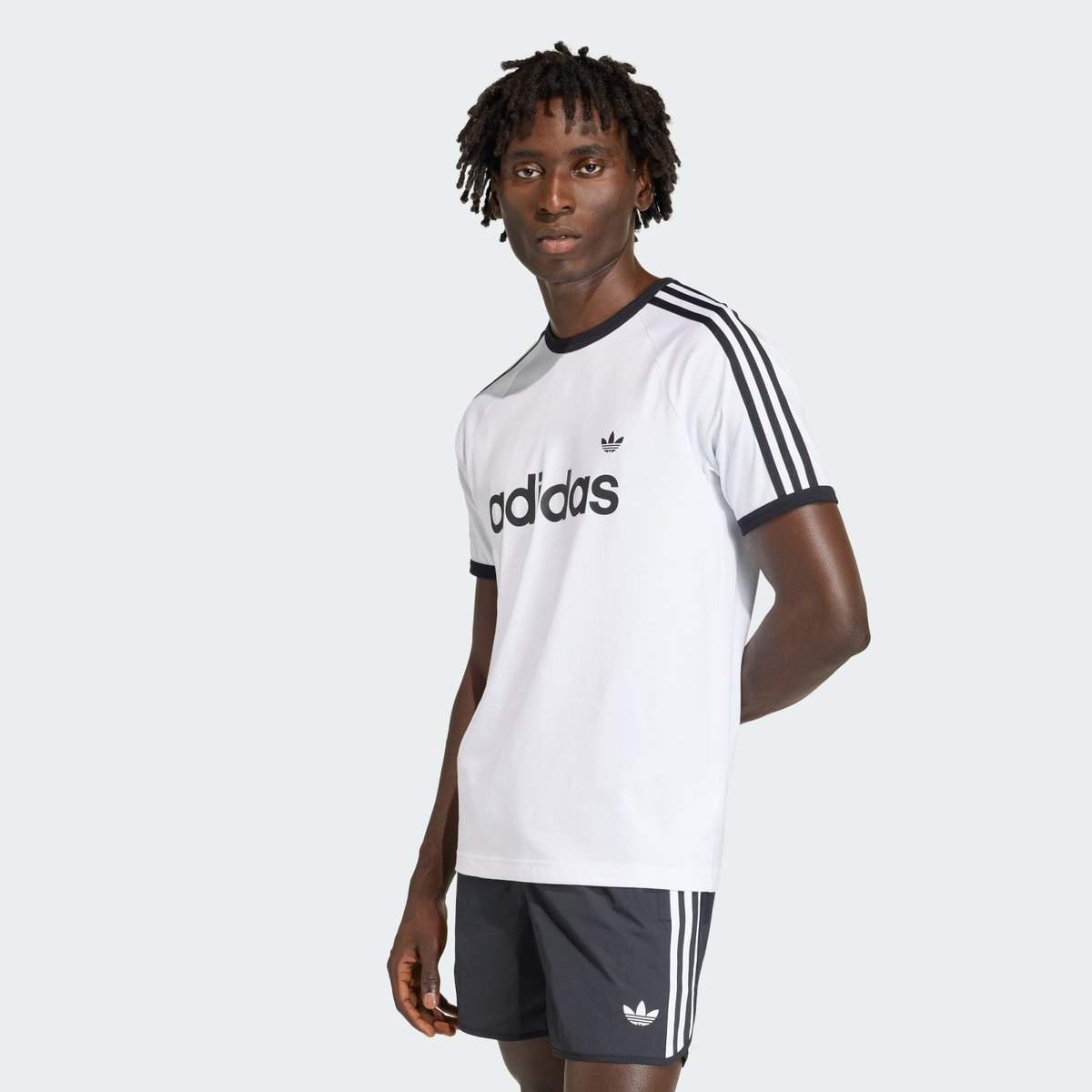 T-Shirt Slim 3 Bandes Ringer T-Shirt Slim 3 Bandes Ringer white, adidas Originals