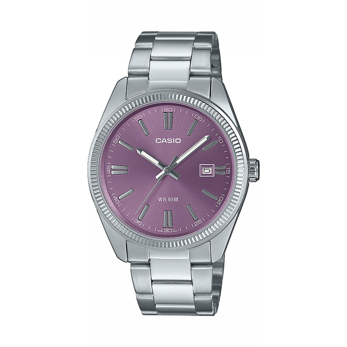 Montre Analogique CASIO COLLECTION argenté violet argenté, CASIO