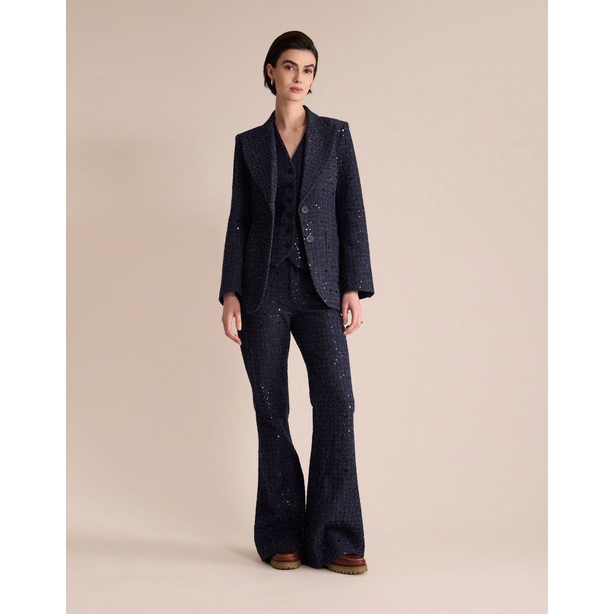 Pantalon Charlyse bleu marine, INES DE LA FRESSANGE PARIS