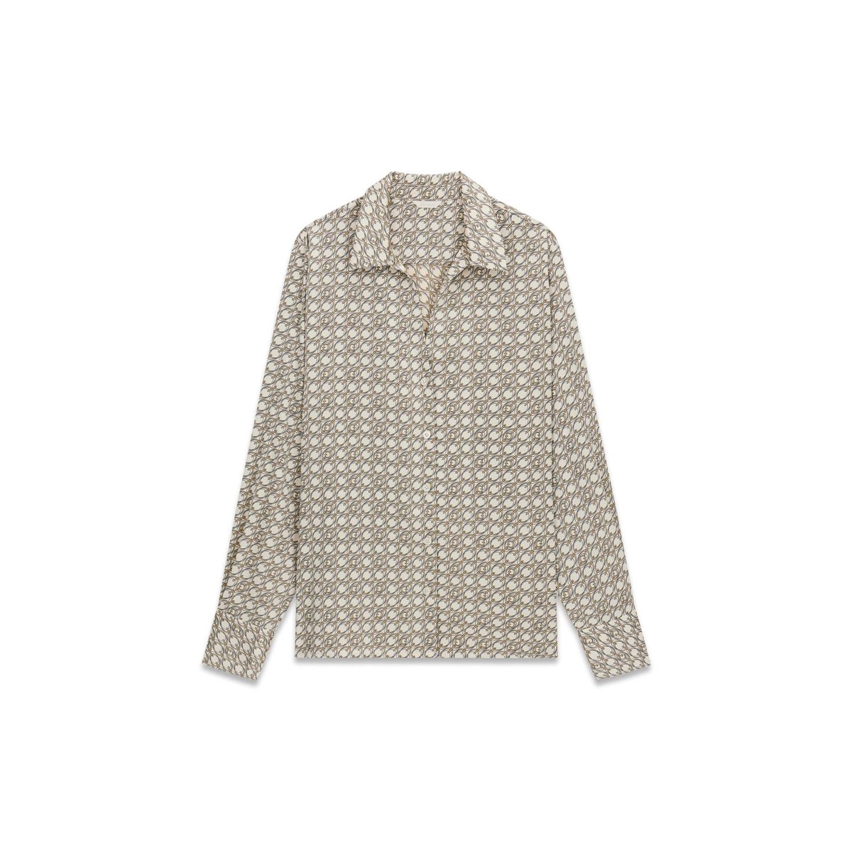 Chemise En Satin beige multi, GUESS