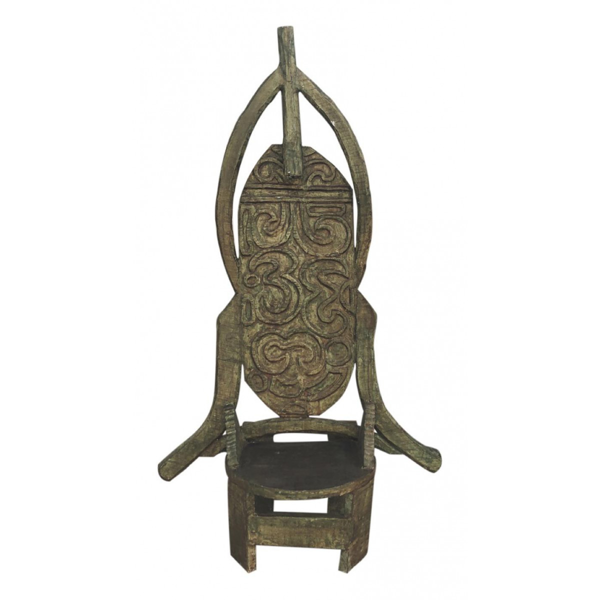 Fauteuil marron, DECORATION D’AUTREFOIS