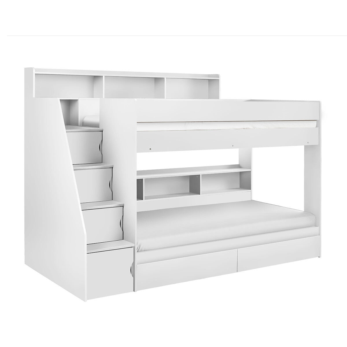 Dawson Staircase Bunk Bed white, SO'HOME